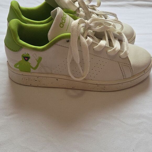 Adidas x Disney Muppets Kermit the Frog Advantage Sneakers Size 13.5 GY6587 - Picture 3 of 12